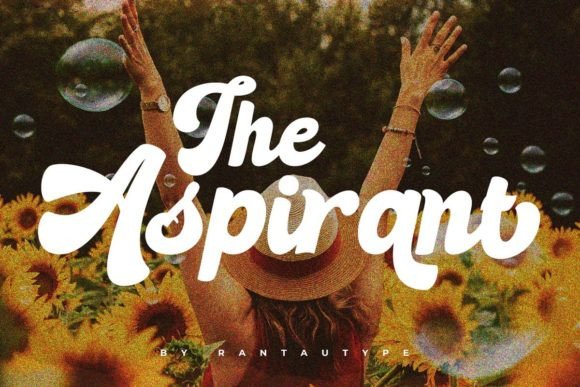 Aspirant Font: Elevate Vintage Marketing Visuals