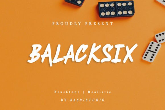 Blacksix Font: Bold Brush Type for Craft Projects