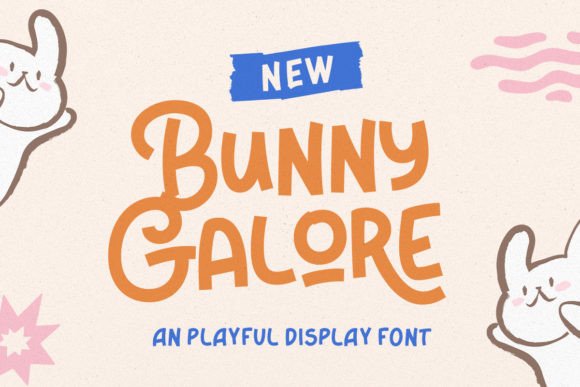 Bunny Galore Font: Whimsical Display Typography for Web Design