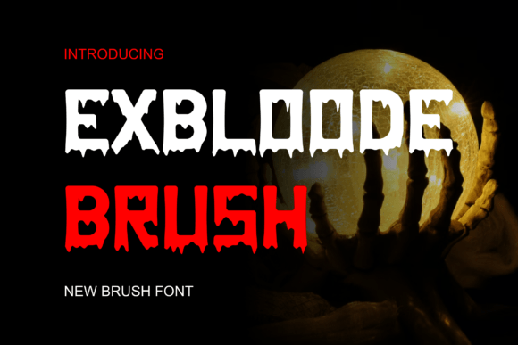 Exbloodebrush Font: Bold Display Type for Web Headers