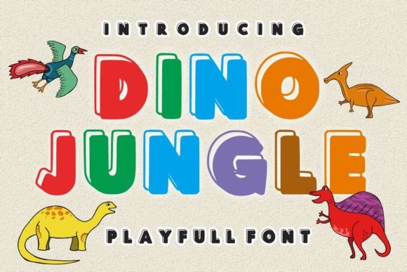 Exploring Dino Jungle: A Friendly Display Font for Creative Projects
