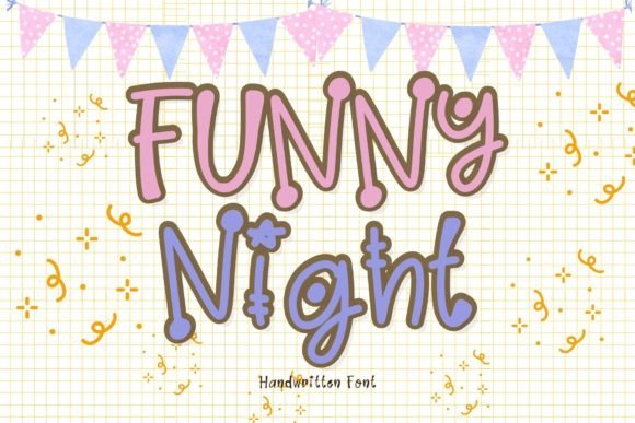 Funny Night Font: Playful Display Typography for Web Design