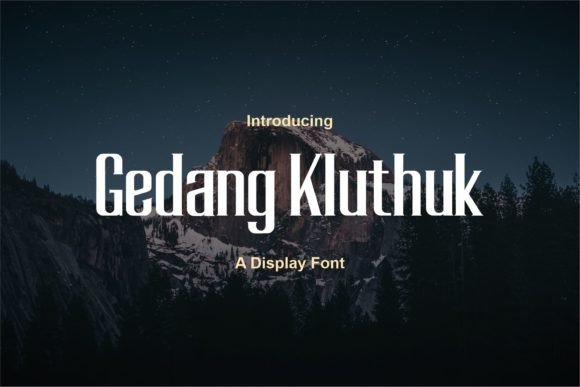 Gedang Kluthuk Font: A Display Typeface for Branding