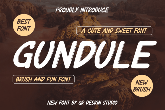 Gundule: A Charming Display Font for Editorial Design
