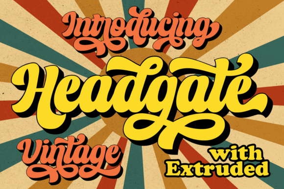 Headgate: A Vintage-Styled Font for Modern Web Design