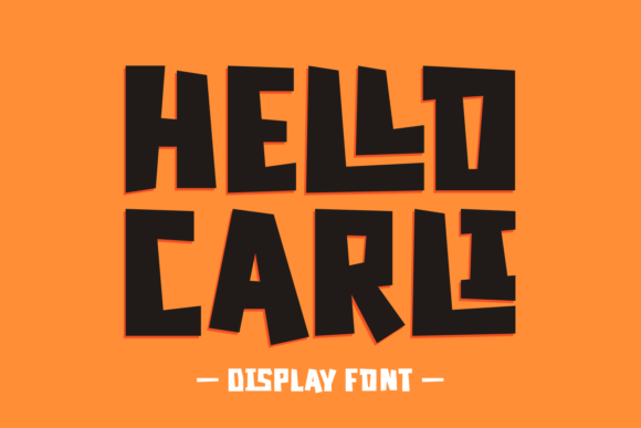 Hello Carli Font: Bold Display Typography for Web Design