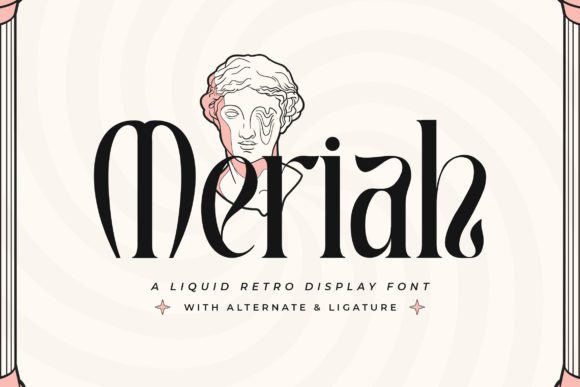 Meriah: A Retro-Styled Display Font for Bold Branding