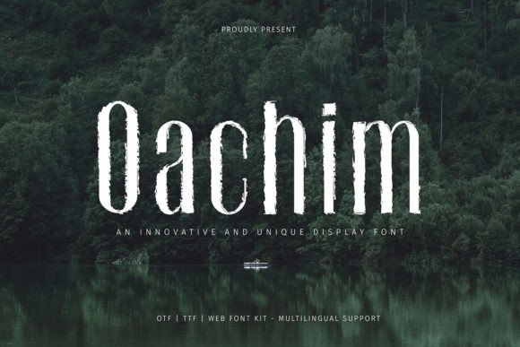 Oachim Font: Bold Grunge Type for Handmade Labels