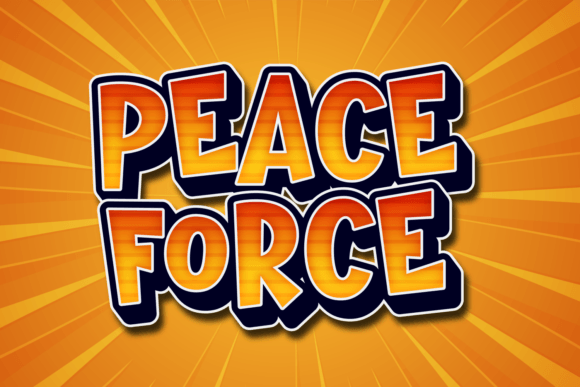 Peace Force Font: Bold Editorial Typography
