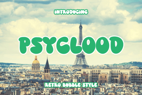 Psyclood Font Review: A Retro Bubble Typeface for Playful Branding