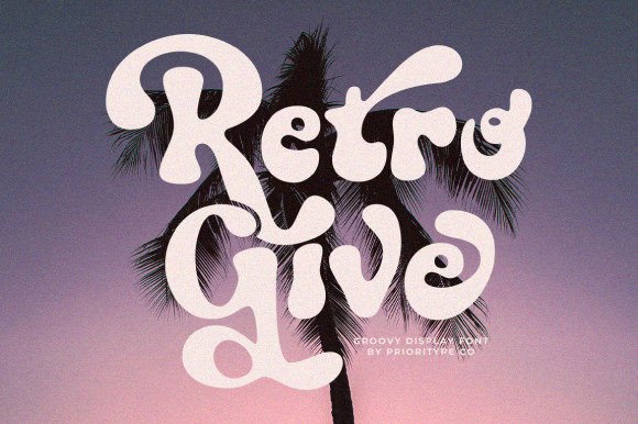 Retro Give: A Charming Font for Creative Craft Projects