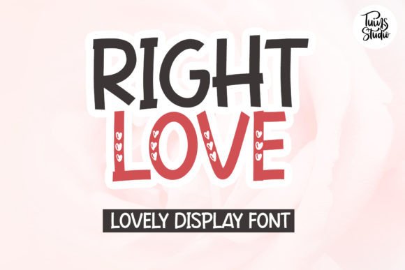 Right Love: A Charming Font for Crafters and Creators