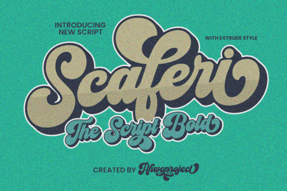 Scaferi Font: Retro Script for Modern Web Design