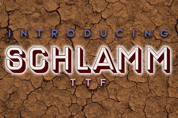Schlamm Font: A 3D Typeface for Bold Branding