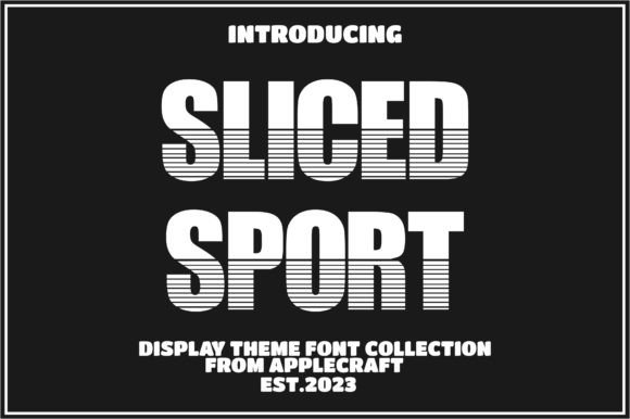 Sliced Sport Font: Bold Display Typography for Web