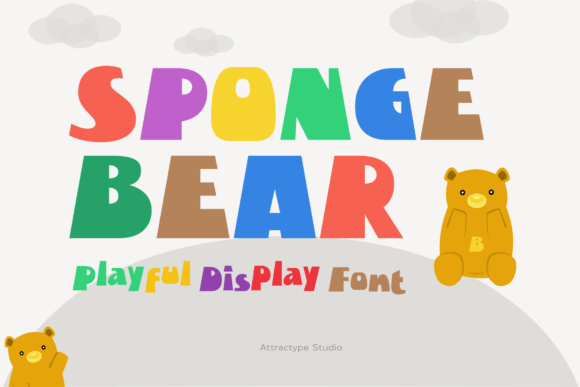 Sponge Bear Font: Playful Display Type for Makers