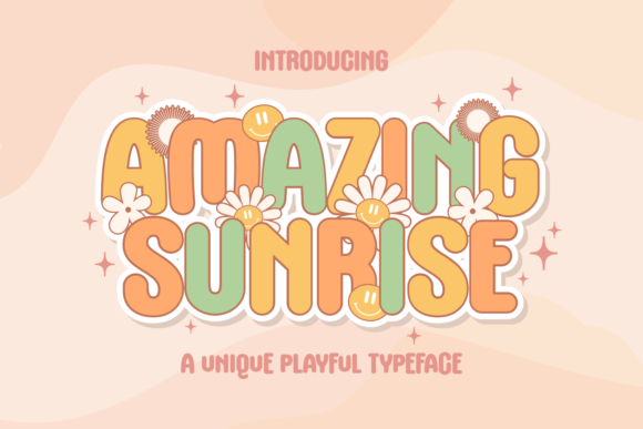 Testing Amazing Sunrise Font for Playful Brand Identity