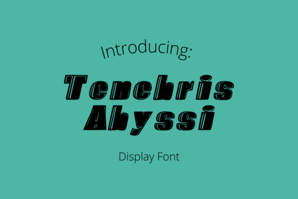 Transform Your Handmade Creations with Tenebrys Abyssi Font