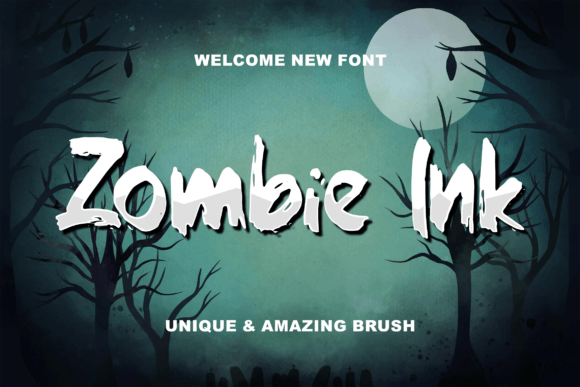 Zombie Ink Font for Editorial Design