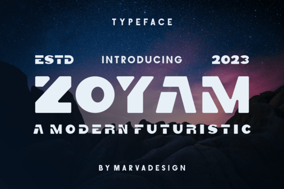 Zoyam Font Review: Whimsical Display Type for Branding